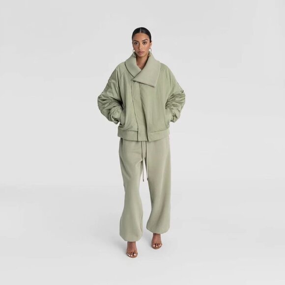 NWT KBB by Kahlana "The Shawl Collar Jacket" Olive Green - Picture 3 of 7